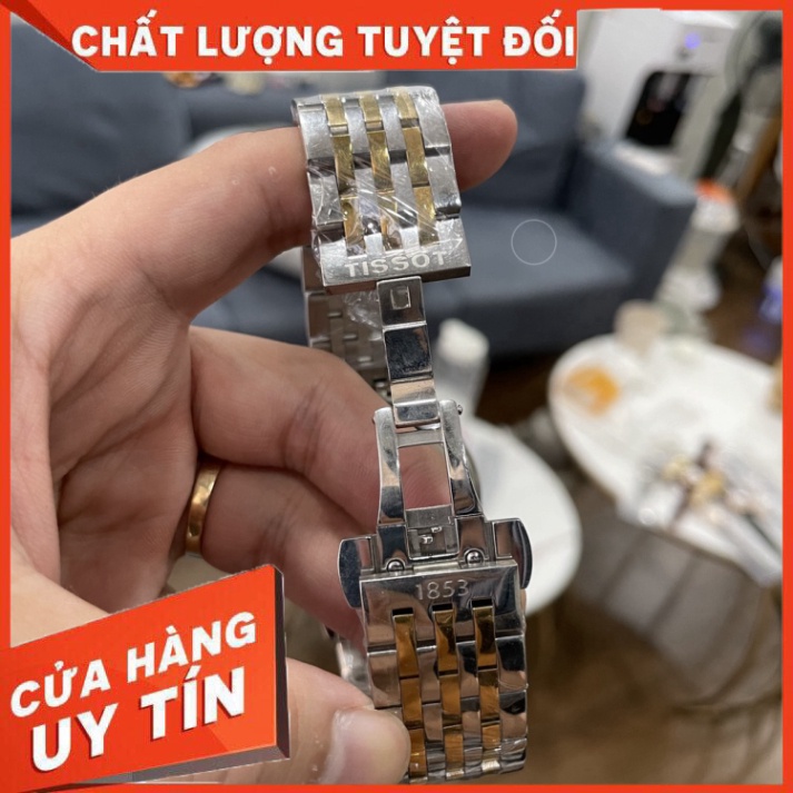 Đồng Hồ Nam Tiss0t Sapphire TA125 Case 42mm Mặt trơn lộ cơ 12h Máy cơ Automatic Nhật