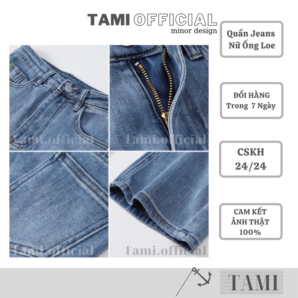 Quần Jeans NỮ Ống LOE CO DÃN Đáy Cao Siêu HÁCH DÁNG Che Khuyết Điểm Cực Xịn BÁN CHẠY TOP 1 DOANH SỐ [ Tami Official ] | BigBuy360 - bigbuy360.vn