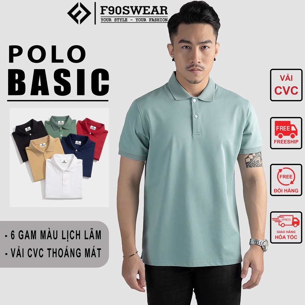 Áo thun Polo nam - Áo Polo nam ngắn tay, cổ bẻ vải cá sấu cotton cao cấp nhiều màu chuẩn form trẻ trung, sang trọng