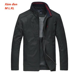 Áo khoác nam dù POLO thời trang cực HOT (đen)