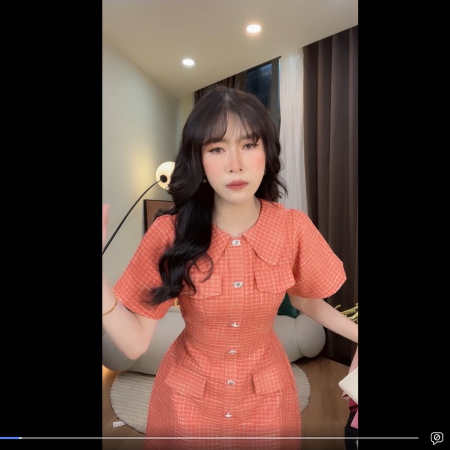 LILAC- Đầm/ Váy bố cam QCCC Loan Lâm