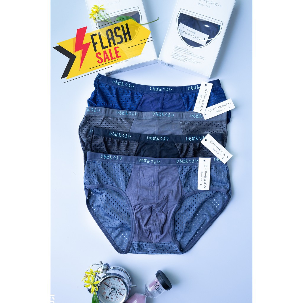 Combo 2 Quần Sịp Chéo Nam Thông Hơi Cao Cấp xuất nhật