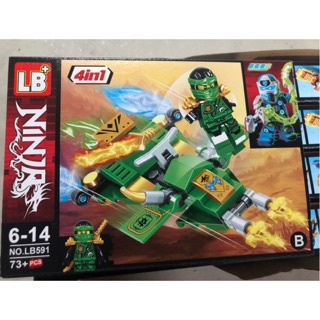 Combo 4 hộp lego ninja a-b-c-d