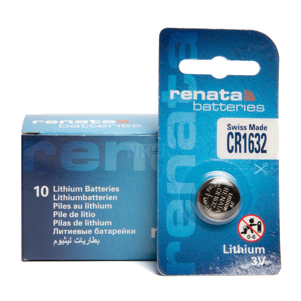 Pin nút Thụy Sỹ RENATA CR1632 3V Made in Swiss (Loại tốt - Giá 1 viên)