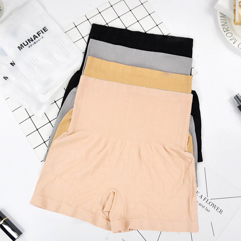 Quần short an toàn định hình vòng eo lưng cao liền mạch cho nữ