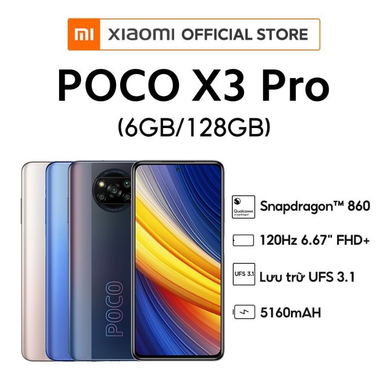 ĐIỆN THOẠI XIAOMI POCO X3 PRO 6/128Gb CHÍNH HÃNG | WebRaoVat - webraovat.net.vn