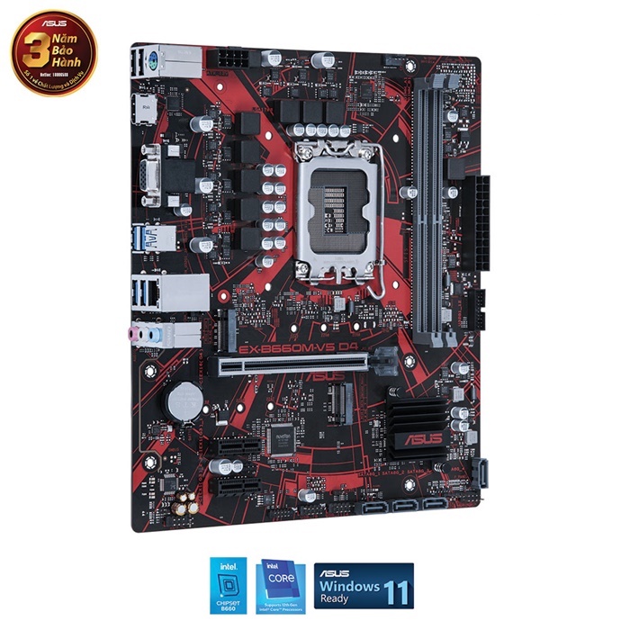 Bo mạch chủ Main Asus EX-B660M-V5 D4  - Hàng Chính Hãng - Bảo hành 36 tháng