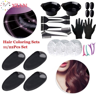 Set 11 / 22 Dụng Cụ Pha Màu Nhuộm Tóc Chuyên Nghiệp Cho Salon