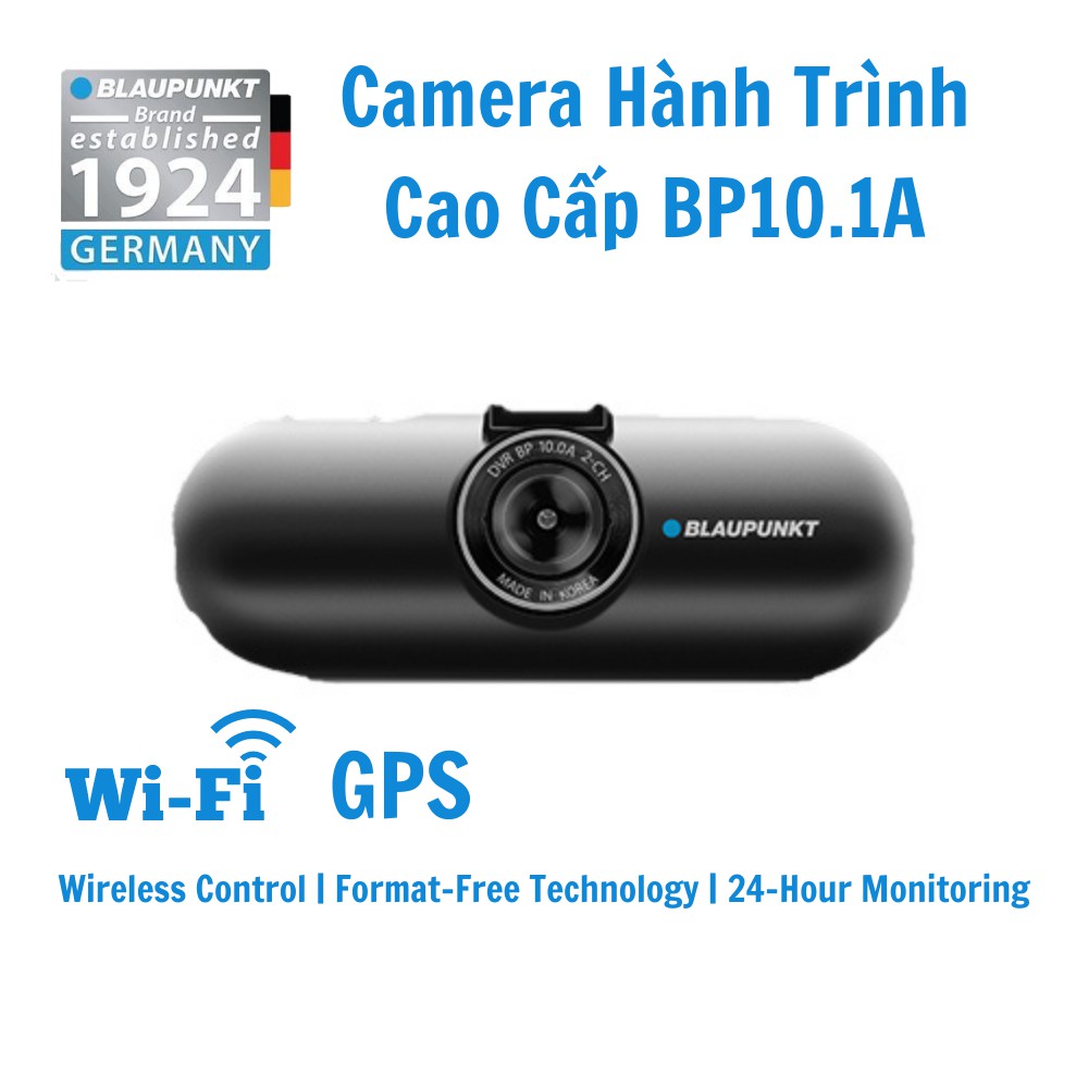 Camera hành trình ô tô Blaupunkt BP10.1A có Wifi, GPS, hoạt động 24/24 ngay cả khi xe tắt máy | BigBuy360 - bigbuy360.vn