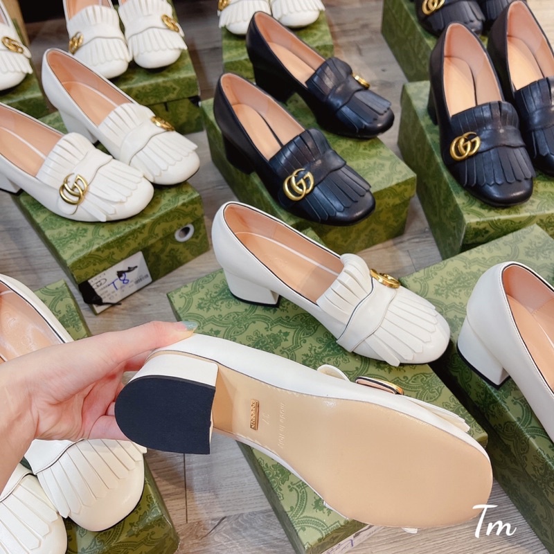 Giày cao gót G c tua rua fullbox