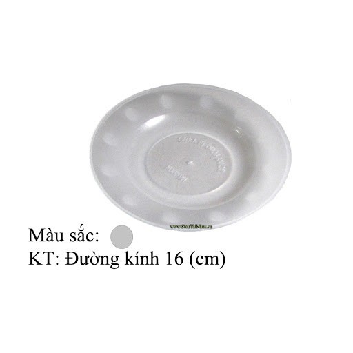 [KHO SỈ] 10 đĩa nhựa trắng Song Long 16cm -18cm-25cm