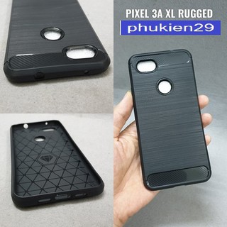 [GOOGLE PIXEL 3A/ 3A XL] Ốp lưng silicon đen chống sốc RUGGED - ẢNH THẬT