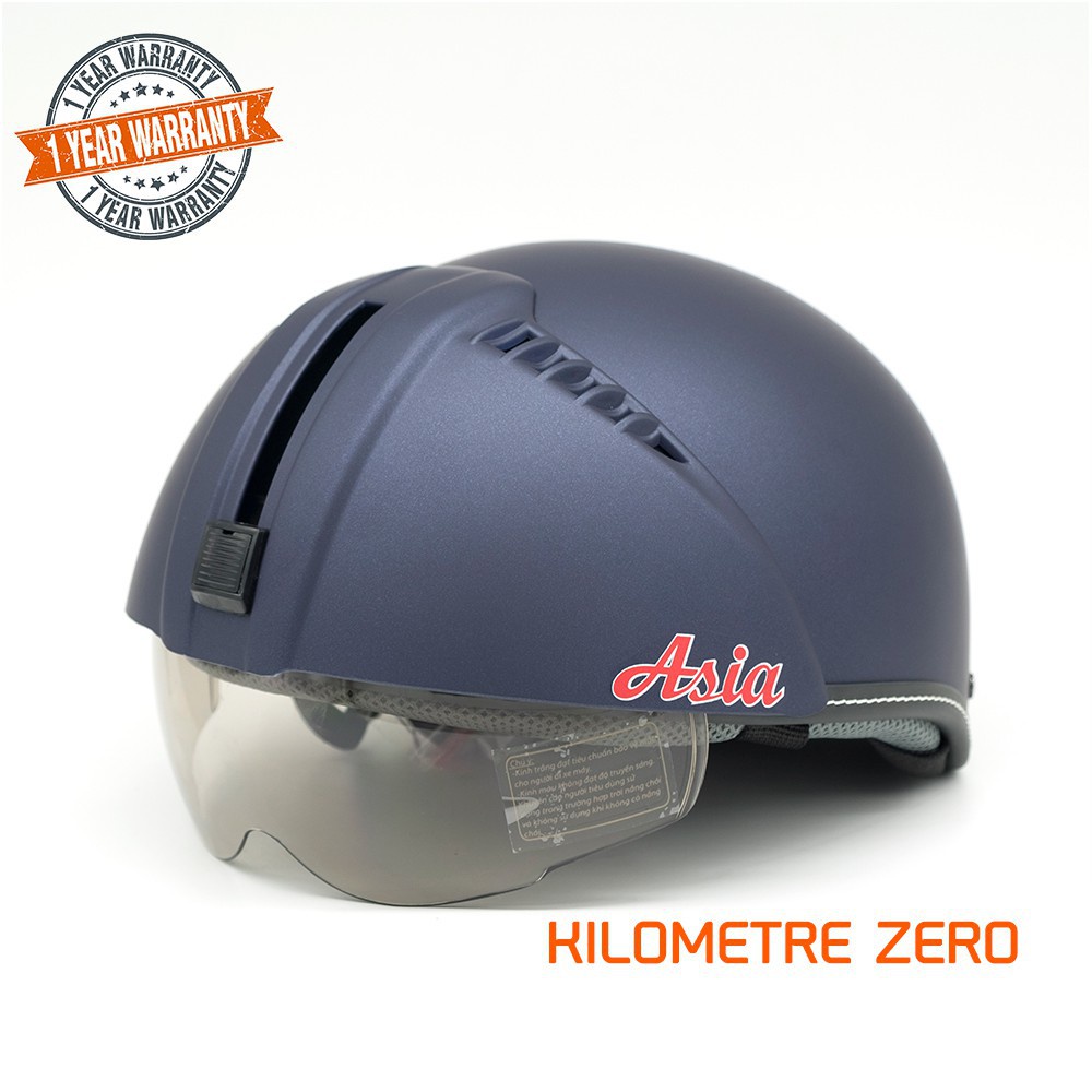 [CHÍNH HÃNG ASIA] Mũ Bảo Hiểm Nửa Đầu Asia 165K Có Kính [FREESHIP]