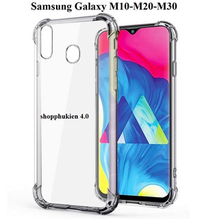 Ốp Lưng Samsung M10-M20-M30 Dẻo Trong Suốt Chống Sốc 4 cạnh cao cấp dày dặn