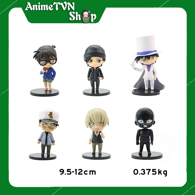 (Có lẻ) Set Combo 6 Mô hình Figure Anime/Manga Thám tử lừng danh Edogawa Conan