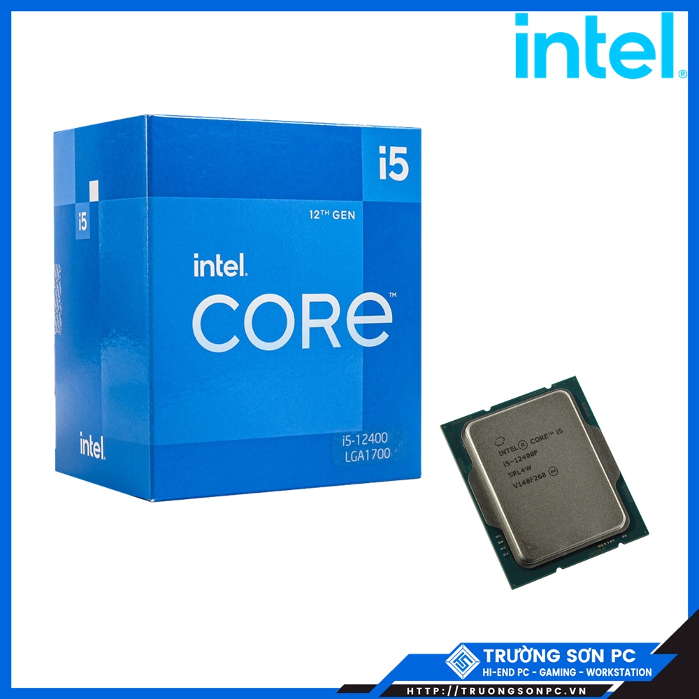 CPU Intel Core i5 12400 (2.5GHz turbo up to 4.4Ghz, 6 Cores 12 Threads, 18MB Cache, 65W) | Full Box Nhập Khẩu