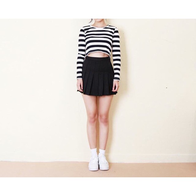 Chân váy TENNIS nữ ngắn thời trang, chân váy nữ học sinh xếp ly trơn màu mã