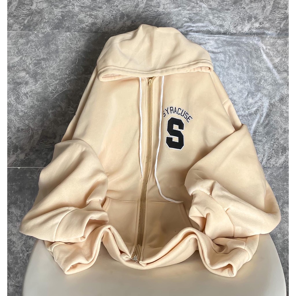 [Ảnh thật] Áo khoác nỉ unisex logo S_Áo khoác nam nữ tay bồng basic, cá tính, hottrend | BigBuy360 - bigbuy360.vn