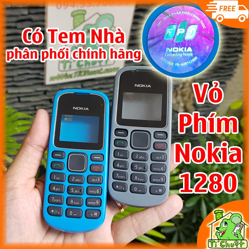 [ZIN Có Tem Bạc] Vỏ phím Nokia 1280 Chính Hãng