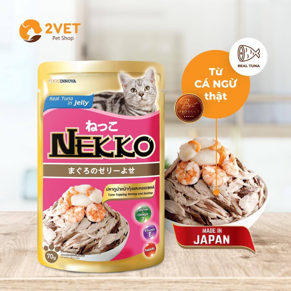 Pate Cho Mèo - Pate NEKKO KITTEN -Thực Phẩm Dành Cho Những Chú Mèo - Giàu Dinh Dưỡng - Gói 70G