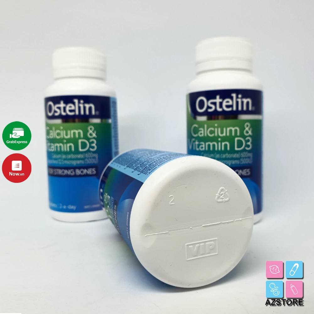 Canxi Ostelin Kids Calcium &amp; Vitamin D3 - Bổ xung canxi và vitamin D3 cho bé 90v