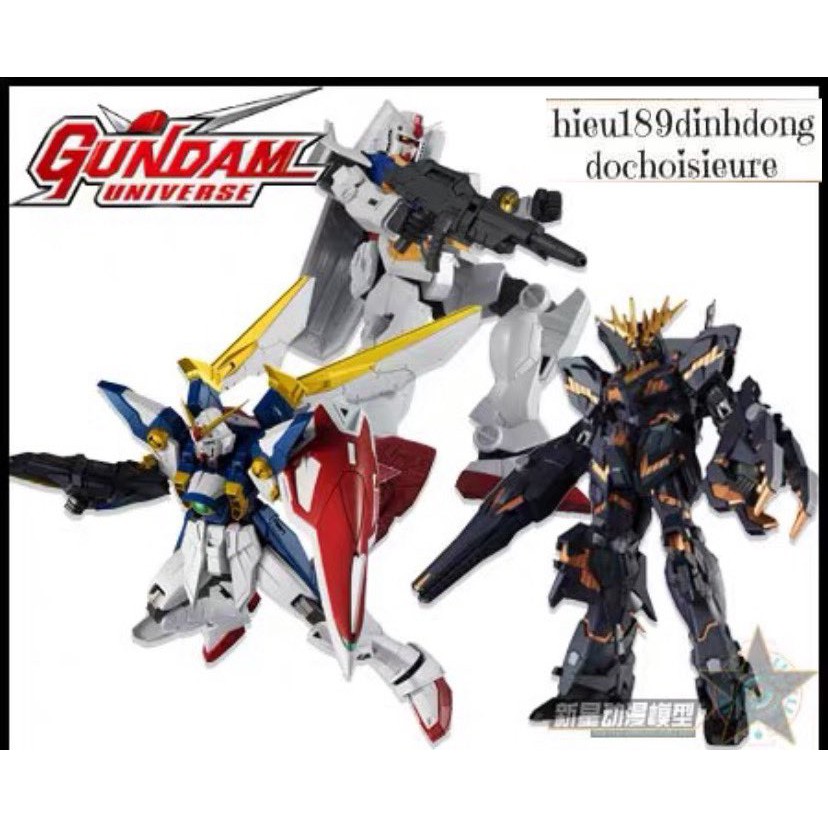 MÔ HÌNH Gundam Universe Unicorn Banshee Barbatos Wing RX-78-2 DEATHSCYTHE Full box chính hãng BANDAI