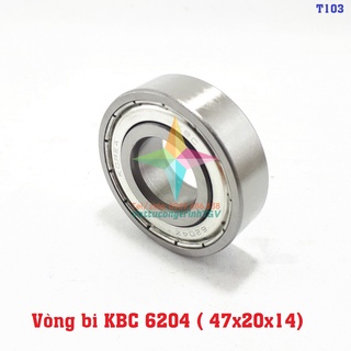 Vòng bi máy giặt 6204zz KT:47 x 20 x 14mm