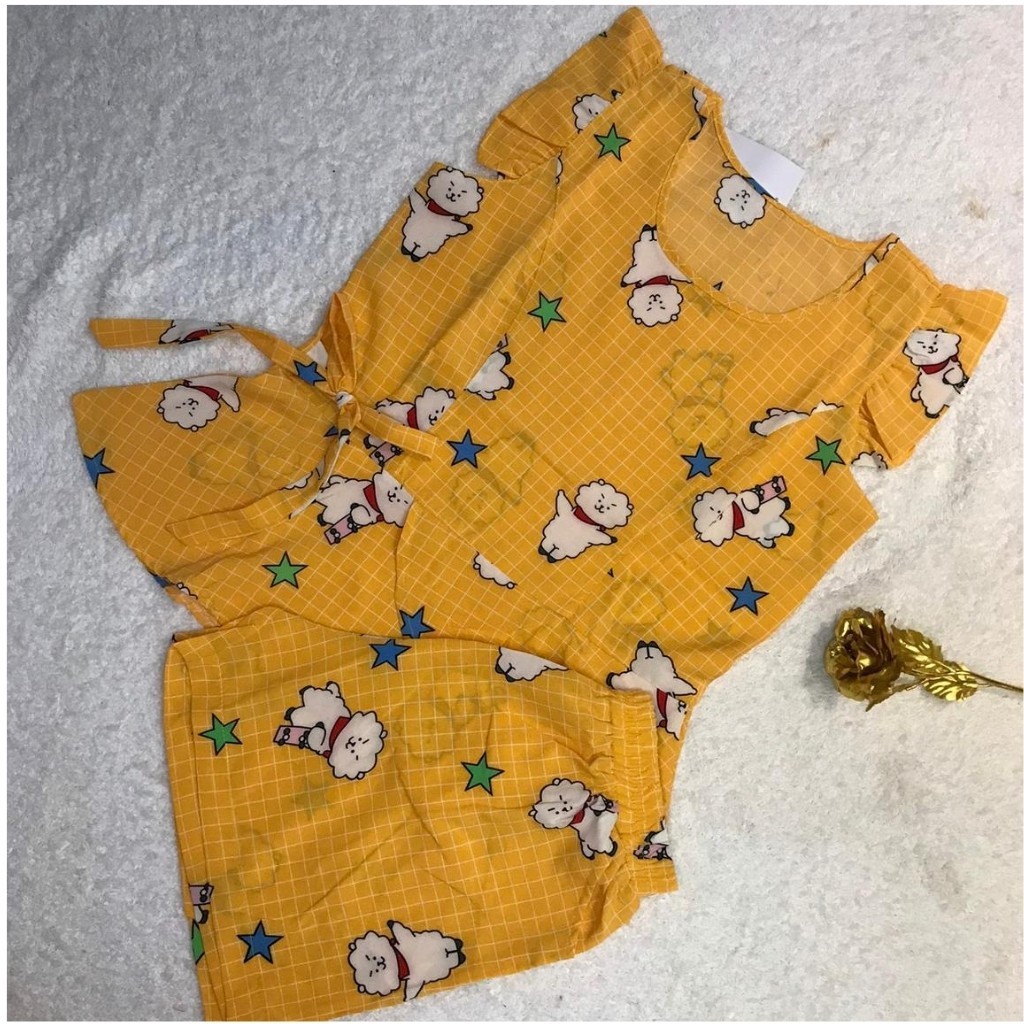 Đồ Bộ Nữ B010 VNXK Chất Liệu Lanh Lụa Kiểu Dáng Đùi Bèo Bụng (ẢNH THẬT SHOP TỰ CHỤP) | BigBuy360 - bigbuy360.vn