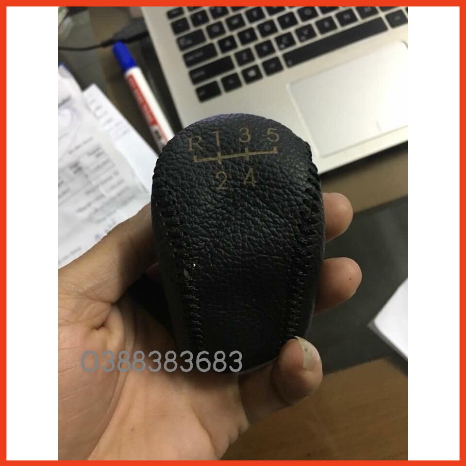 Bọc cần số, Tay phanh Avante 2010-2015  ,santafe  số sàn số móc 5 số, da bò tự nhiên khắc sơ đồ số chuẩn theo xe