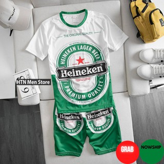 Bộ Nam Hè In Hình 3D Chất Thun Cotton Co dãn 4 Chiều