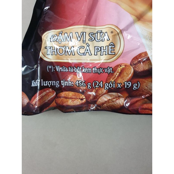 ♨️TÚI 24 GÓI CÀ PHÊ SỮA 3IN1 WAKE UP 456GR (24 gói x 19gr)