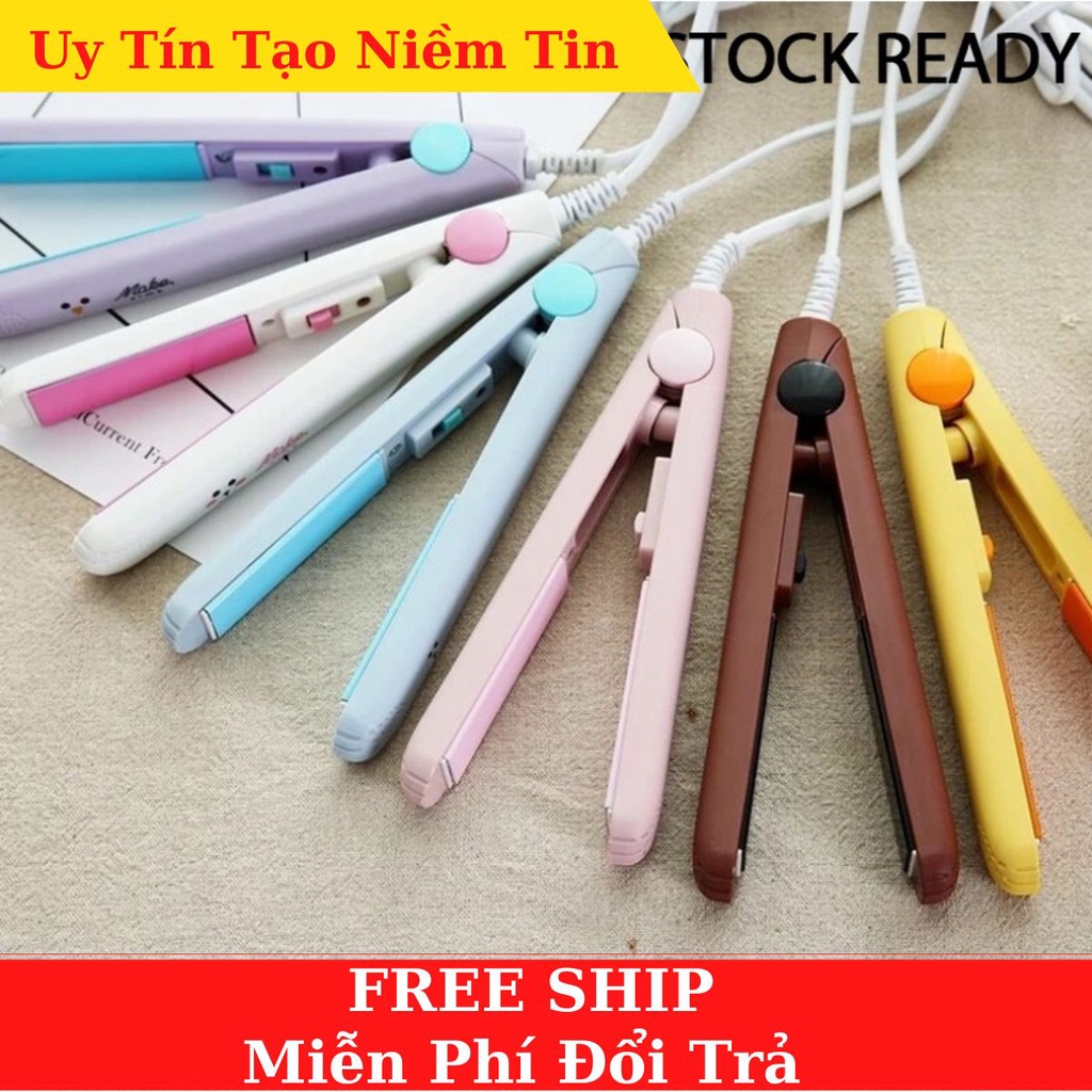 Máy Duỗi Tóc, Làm tóc Mini Make Time Bằng Gốm Sứ Có Hộp Đựng Tiện Dụng Cho Nữ