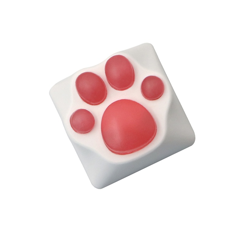 Nút Bàn Phím Cơ Bằng Silicone PBT Hình Chân Mèo