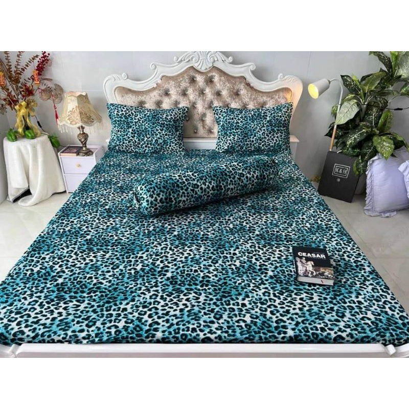 DRAP THUN HÀN QUỐC DA BEO SANG TRỌNG  SIU HOT