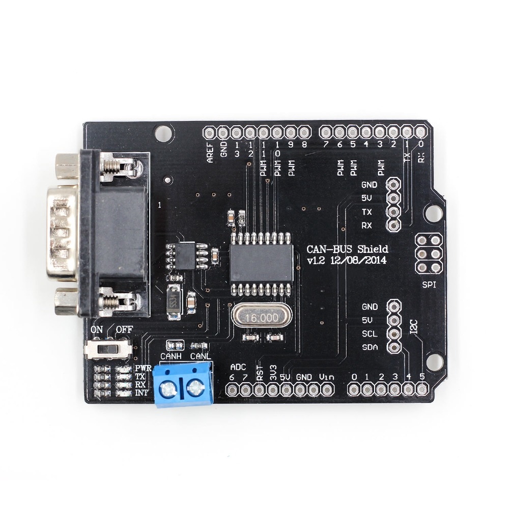 1Set MCP2515 Can Bus Shield Board SPI Interface 9 Pins Standard Sub-D Connector Expansion Module DC 5-12V | BigBuy360 - bigbuy360.vn