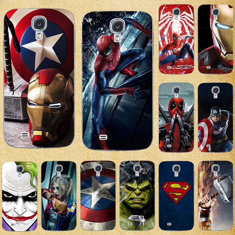 Ốp điện thoại silicon TPU mềm hình siêu anh hùng Marvel cho SAMSUNG GALAXY S4 MINI I9190 I9195 I9192 GT-I9195 GT-I9190 GT-I9192