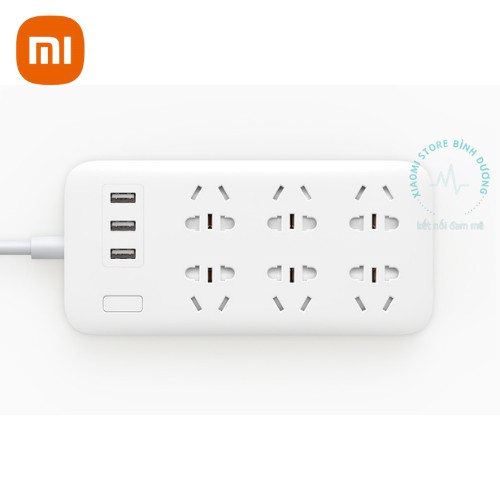 [CHÍNH HÃNG] Xiaomi Mijia Power Strip 6 Socket 3USB Ports 15W 5V 2.1AỔ cắm điện Xiaomi Mi Power Strip