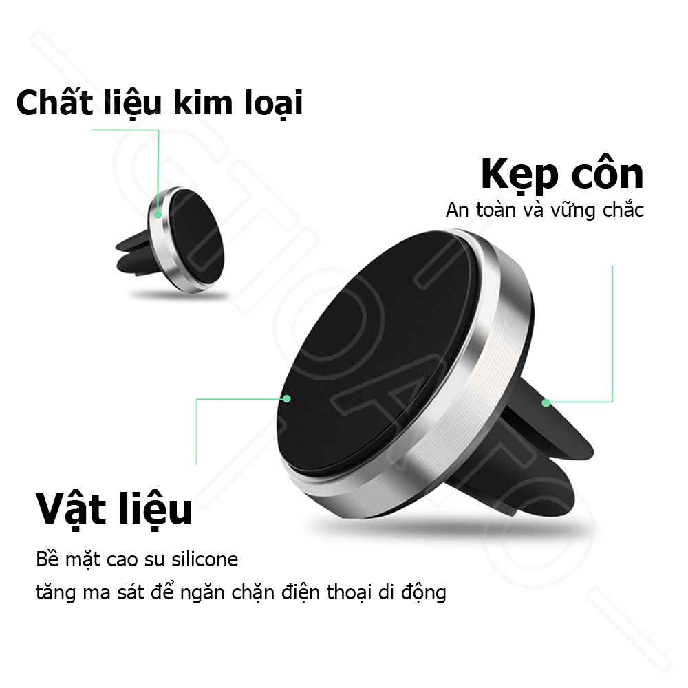 GTIOATO Giá Đỡ Điện Thoại Trên Ô Tô Giá Đỡ Điện Thoại Nam Châm Chân Đế 360 Độ KẹP ĐiệN ThoạI Oto Giá Để ĐiệN ThoạI TrêN Ô Tô Cửa Thoát Khí GắN ĐiệN ThoạI TrêN Xe HơI Giá Đỡ Điện Thoại Từ Tính Trên Ô Tô Phụ KiệN Ô Tô