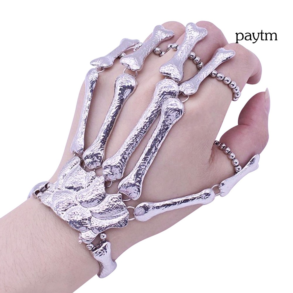 Vòng đeo tay hình bàn tay xương phong cách thời trang gothic | BigBuy360 - bigbuy360.vn