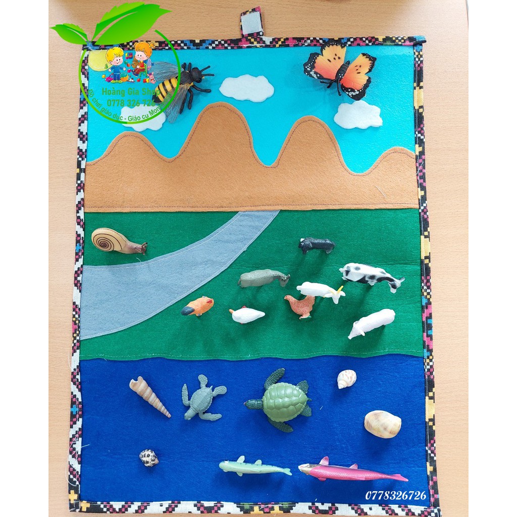 Thảm đất, nước và không khí - Land and water and Air felt Mat