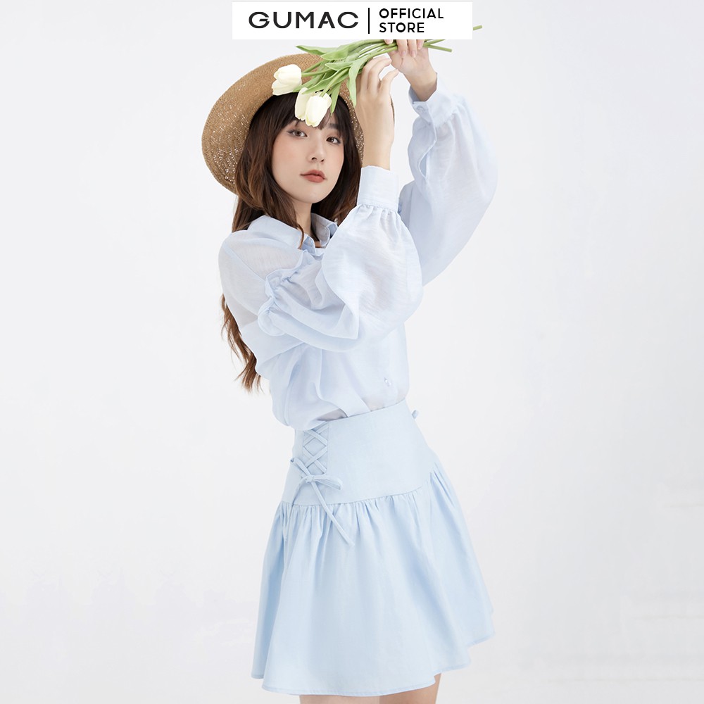 Chân váy xòe đan dây GUMAC VB629 | BigBuy360 - bigbuy360.vn