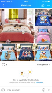 Chăn ga gối cotton 3D