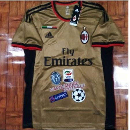 Áo Thun Jersey Ac Milan Retro 13 14 Milan 2013 2014 3rd Third 2012 12