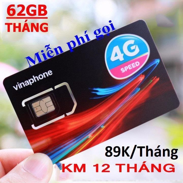 sim 3g 4g gói cước vd89 62gb mới ra từ nhà mạng vinaphone