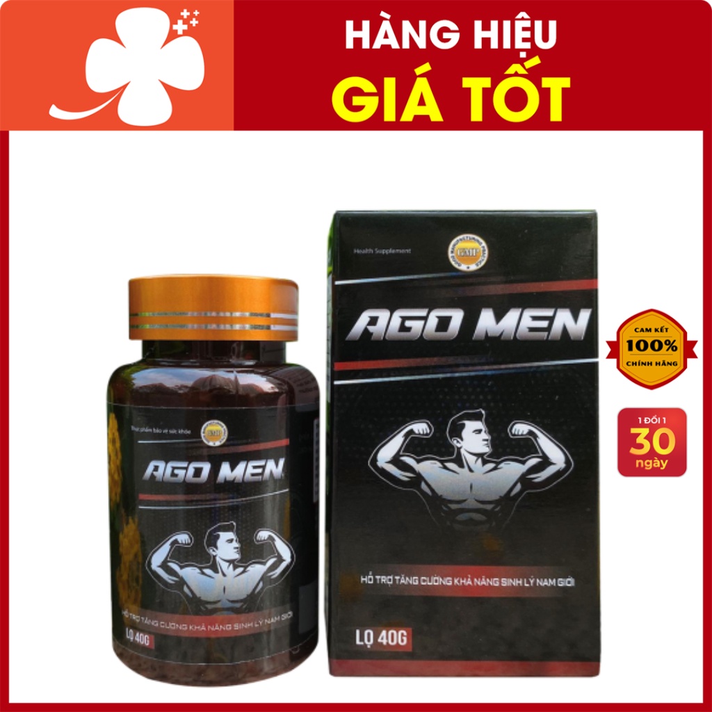 Ago Men - hỗ trợ bổ thận, tăng cường sinh lý nam giới, chậm mãn dục nam (50 viên)