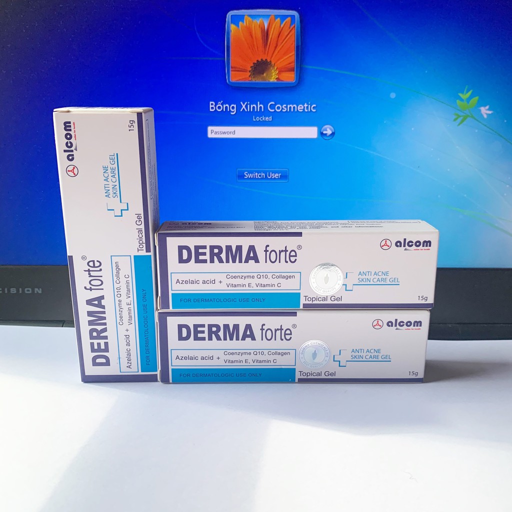 Derma Forte Gel 15g - Giảm Mụn Trứng Cá, Ngừa Thâm, Mờ Sẹo, Dưỡng Da