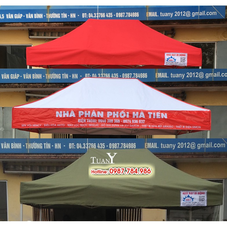 BẠT MÁI dùng cho Khung nhà bạt di động 2mx3m, đa dạng màu sắc