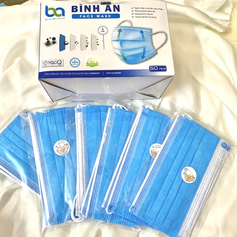 [Quà tặng] Khẩu trang y tế 4 lớp - 2 chiếc/túi