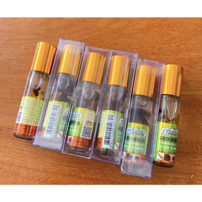 2 Chai Dầu Nhân Sâm Green Herb 8ml x 2 Chính Hãng Thái