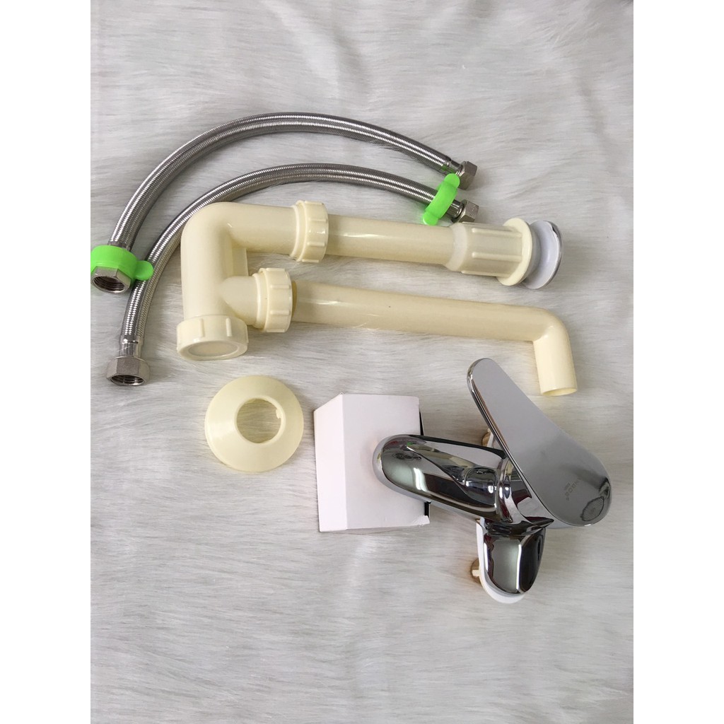 Bộ vòi chậu rửa mặt đồng cao cấp Rangos RG-02V | BigBuy360 - bigbuy360.vn